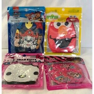 Set of 4 kids 3 ply cloth face masks